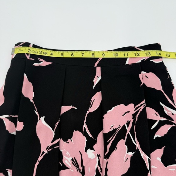 Escada Women’s Forever Romantic Floral Black Pink A Line Full Skirt 36 / 6 US - Picture 9 of 10